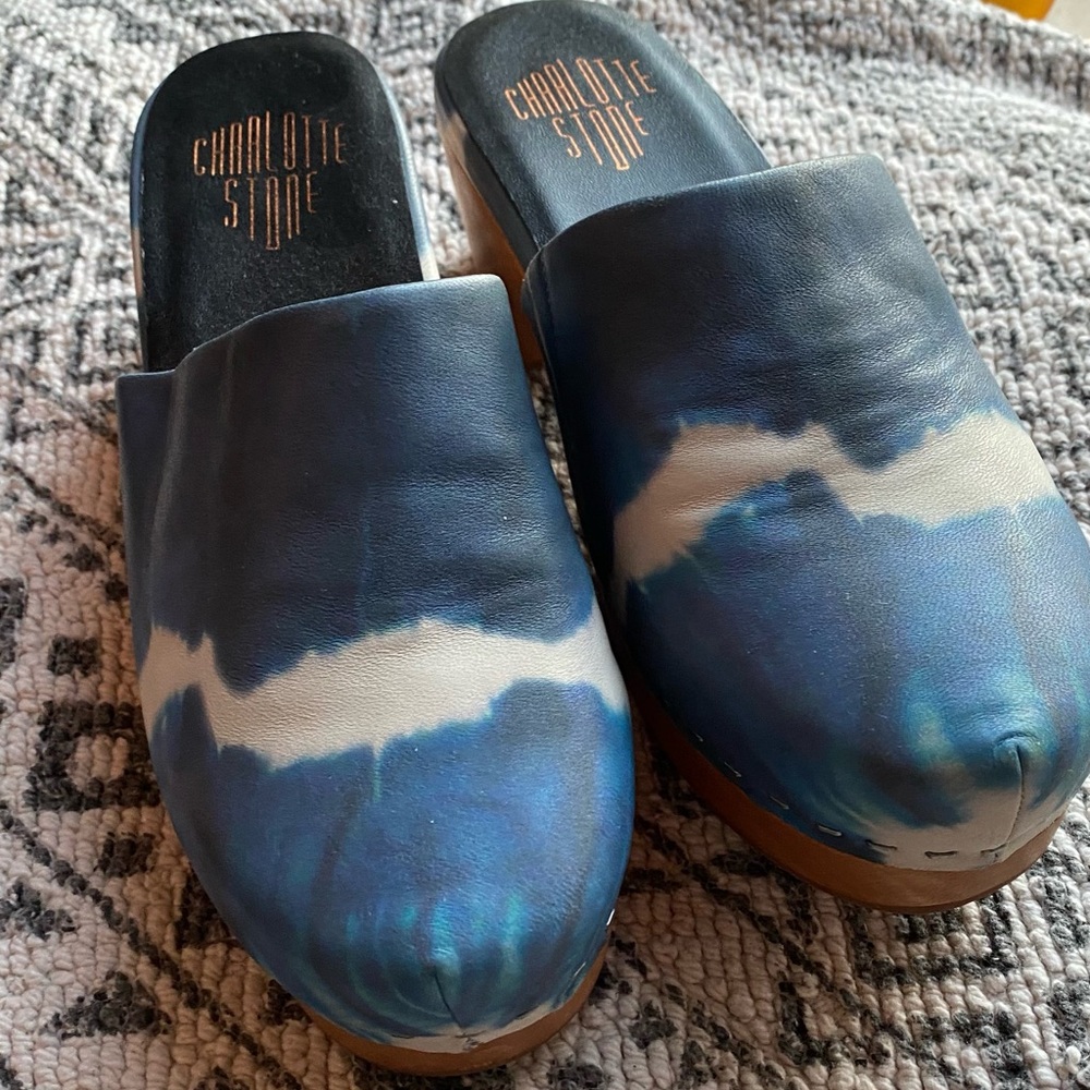 Charlotte Stone Blue and White Women's Shoes